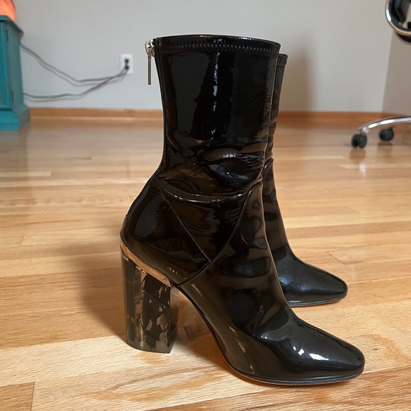 DIOR Christian Dior by Raf Simons Patent Leather Lucite Boots AW15 - Picture 6 of 8